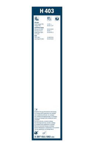 3397011592 BOSCH Щетка-дворник заднего стекла купить в Павлоград