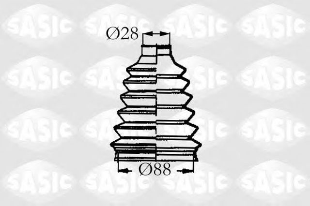 SASIC 4003455 Пыльник ШРУСа передней полуоси наружный в наличии Одесса