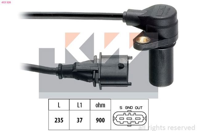 453326 KW Датчик положения (оборотов) коленвала купить в Чернигов