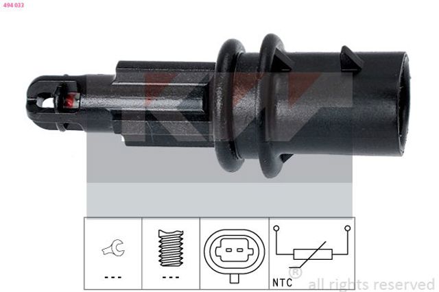 KW 494033 Датчик температуры всасываемого воздуха в наличии Ровно