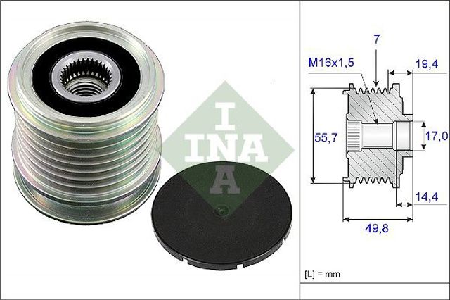INA 535016510 Шкив генератора в наличии Черновцы