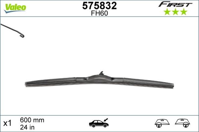 575832 VALEO Щетка-дворник лобового стекла водительская купить в Сумы