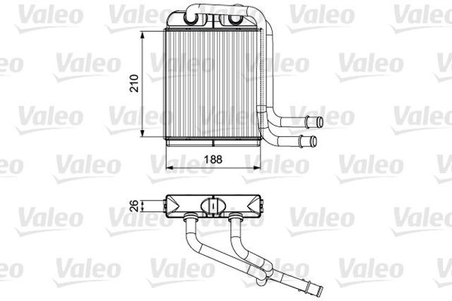 VALEO 811524 Радиатор печки в наличии Винница