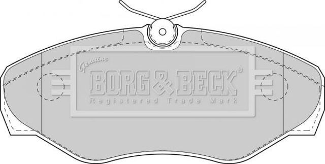 BORG&BECK BBP1812 Колодки тормозные передние дисковые в наличии Полтава