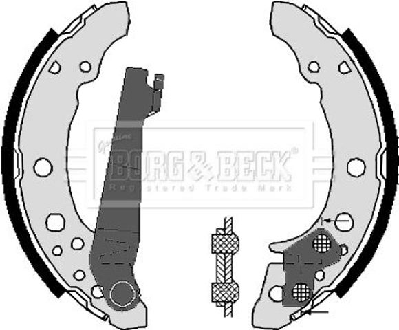 BBS6248 BORG&BECK Колодки тормозные задние барабанные купить в Житомир
