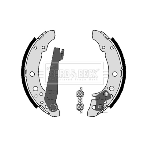 BORG&BECK BBS6248 Колодки тормозные задние барабанные в наличии Ирпень