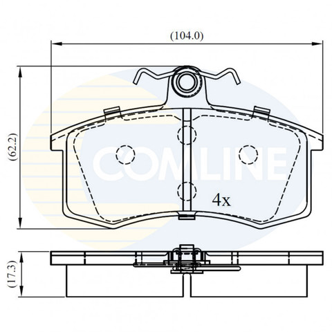 Тормозные колодки CBP0173 COMLINE