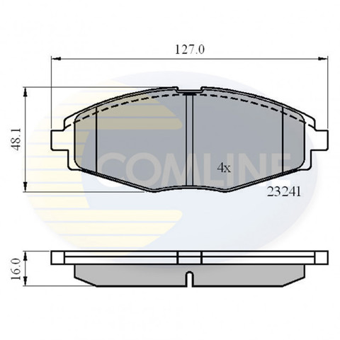 COMLINE CBP0486 Передние тормозные колодки в наличии Запорожье