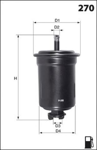 MECAFILTER ELE3586 Топливный фильтр в наличии Киев