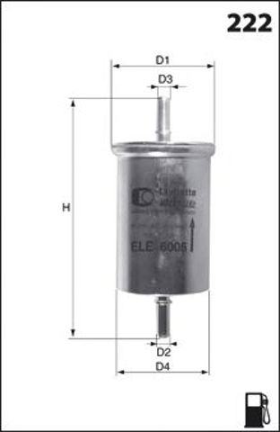 ELE6013 MECAFILTER Топливный фильтр купить в Сумы
