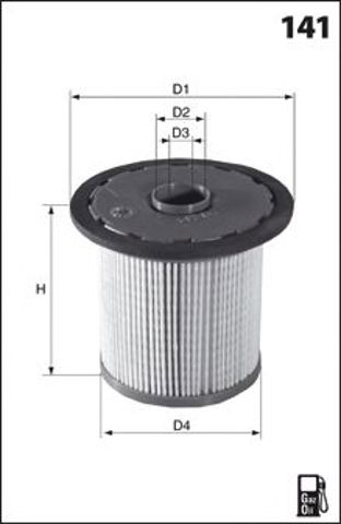 MECAFILTER ELG5378 Фильтр топливный в наличии Ирпень
