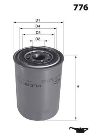 MECAFILTER ELH4224 Масляный фильтр в наличии Ровно