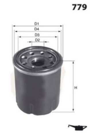 ELH4240 MECAFILTER Фильтр масляный купить в Ирпень