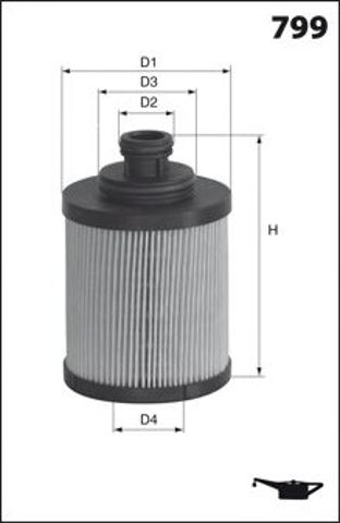 MECAFILTER ELH4390 Фильтр масляный в наличии Сумы
