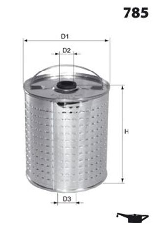 MECAFILTER ELH4723 Фильтр масляный в наличии Тернополь