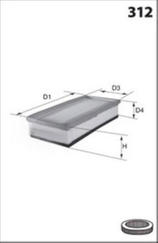 ELP9283 MECAFILTER Фильтр воздушный купить в Харьков