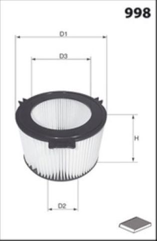 MECAFILTER ELR7044 Фильтр салона в наличии Тернополь