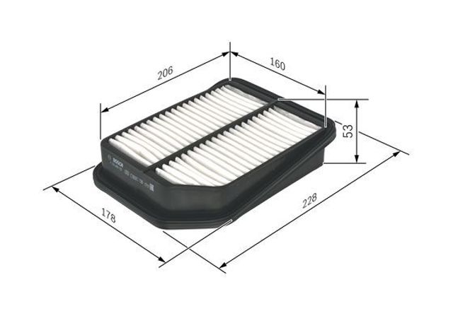 F026400125 BOSCH Фильтр воздушный купить в Черновцы