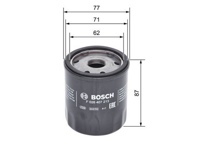 F026407213 BOSCH Фильтр масляный купить в Николаев