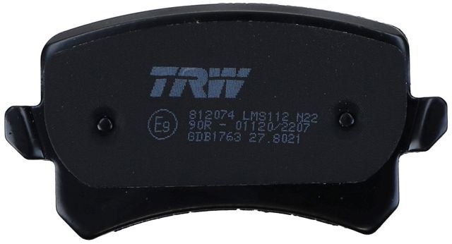 TRW GDB1763 Задние тормозные колодки в наличии Черкассы