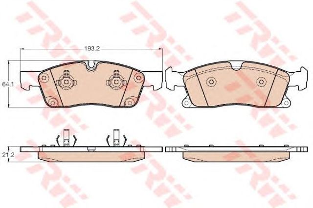 GDB1946 TRW Колодки тормозные передние дисковые купить в Днепр