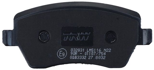 GDB3332 TRW Колодки тормозные передние дисковые купить в Житомир