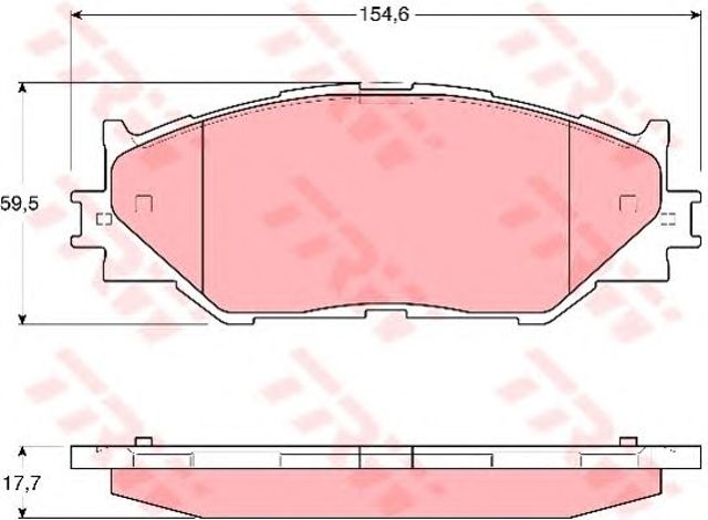 GDB3410 Передние тормозные колодки купить Винница