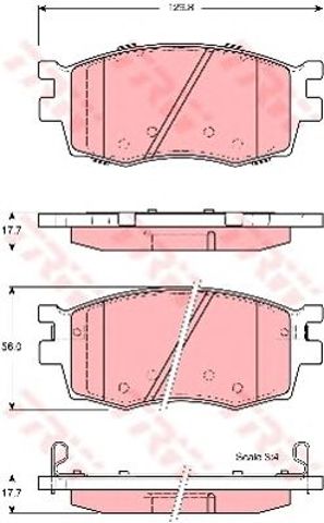 GDB3420 TRW Колодки тормозные передние дисковые купить в Одесса