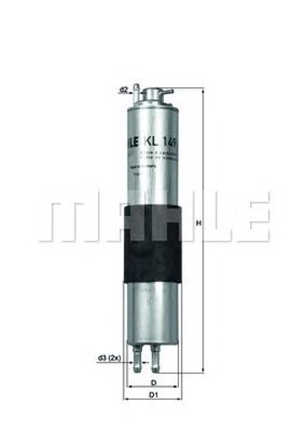 KL149 MAHLE Топливный фильтр купить в Кривой Рог