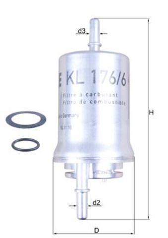KL1766D MAHLE Фильтр топливный купить в Ирпень