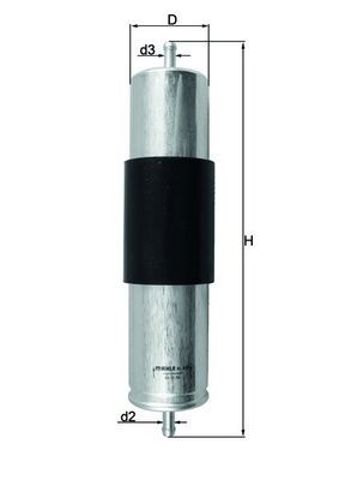 KL473 MAHLE Фильтр топливный купить в Черкассы