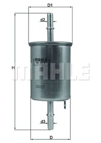 KL573 MAHLE Фильтр топливный купить в Львов