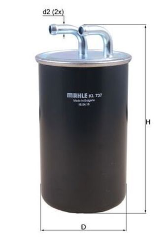MAHLE KL737 Топливный фильтр в наличии Ужгород