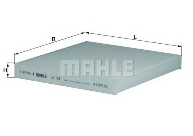 LA158 MAHLE Фильтр салона купить в Черновцы