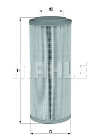 LX2682 MAHLE Воздушный фильтр купить в Киев