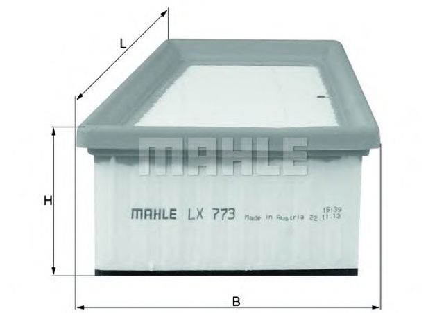 MAHLE LX773 Фильтр воздушный в наличии Черновцы