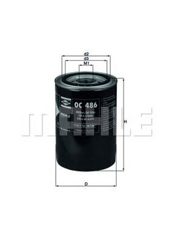 OC486 MAHLE Масляный фильтр купить в Сумы