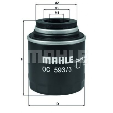 MAHLE OC5933 Фильтр масляный в наличии Павлоград