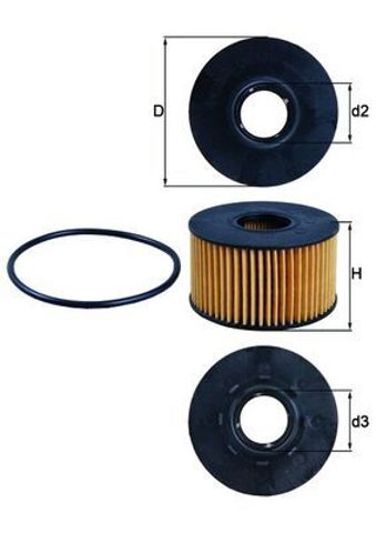 OX191D MAHLE Масляный фильтр купить в Тернополь