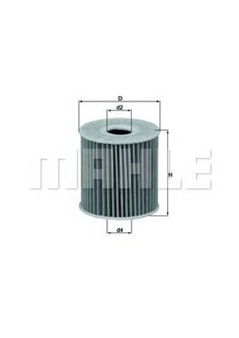 MAHLE OX192D Масляный фильтр в наличии Полтава