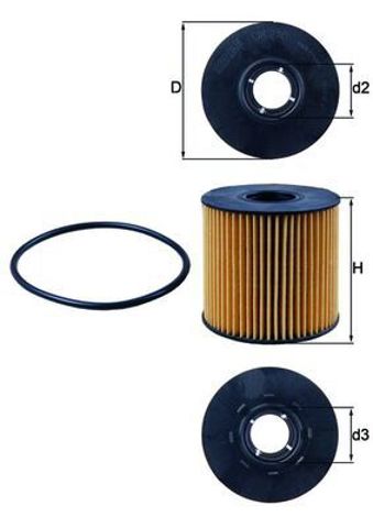 MAHLE OX210D Масляный фильтр в наличии Днепр