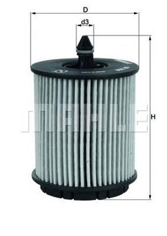 OX258D MAHLE Масляный фильтр купить в Винница