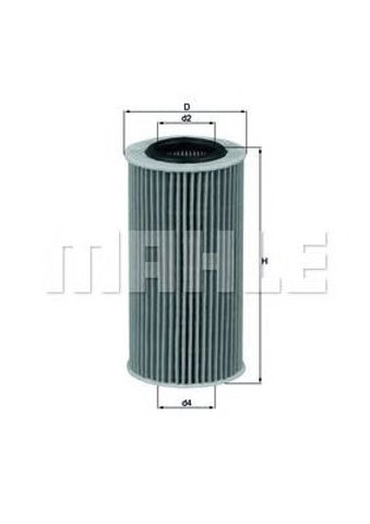 MAHLE OX379D Масляный фильтр в наличии Николаев