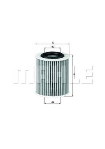 MAHLE OX386D Фильтр масляный в наличии Каменское