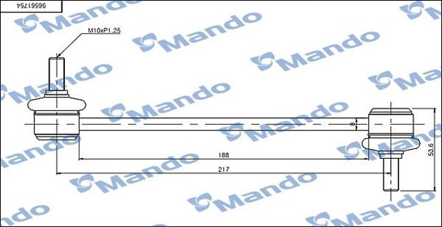 MANDO SLD0003 Стойка заднего стабилизатора в наличии Украина