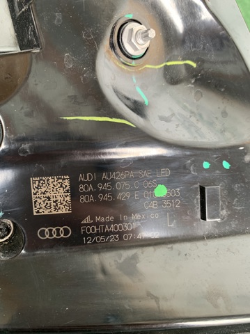 80A945075C VAG Фонарь задний левый купить в Черновцы