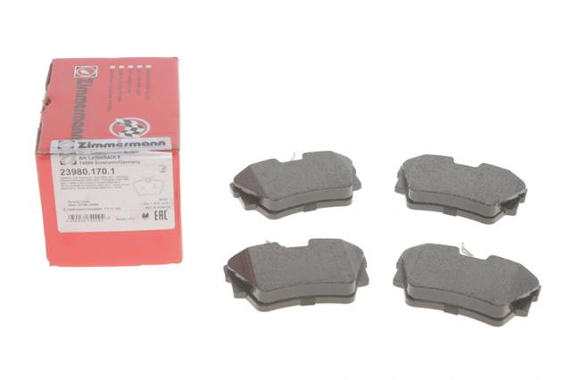 ZIMMERMANN 239801701 Колодки тормозные задние дисковые в наличии Павлоград