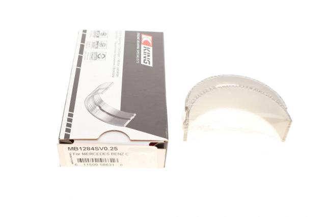 KING MB1284SV025 Вкладыши коленвала коренные, комплект, 1-й ремонт (+0,25) в наличии Днепр
