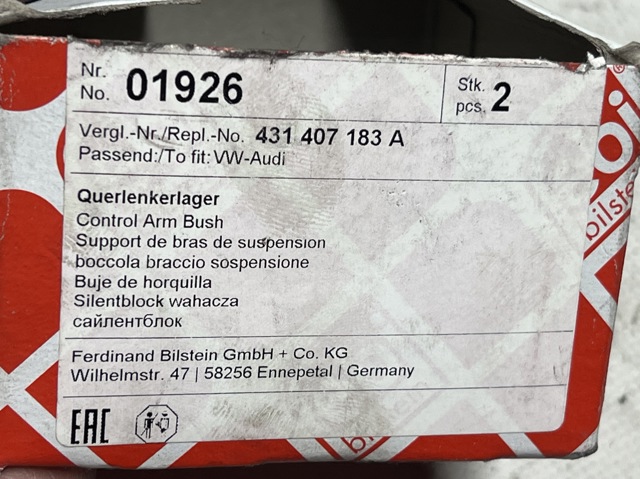 FEBI 01926 Сайлентблок переднего нижнего рычага в наличии Запорожье