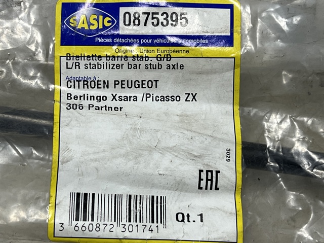 SASIC 0875395 Стойка переднего стабилизатора в наличии Ровно